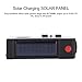 Baiwka Emergency Solar Hand Crank Radio, AM/FM/NOAA Weather Radio with LED Flashlight, 2000 mAh Power Bank, SOS Alarm, Reading Lamp for Household Emergency, Tornadoe, Hurricane, Storm (Green)