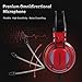 XIBERIA V10U Red PS4 Headset/Stereo Gaming Headset/PC Headset，Seven Colors LED Luminous Noise Isolation Wired Over Ear Stereo Gamer Headphones with Microphone and Volume Contro for PC/PS4/Skype（Red）thumb 3