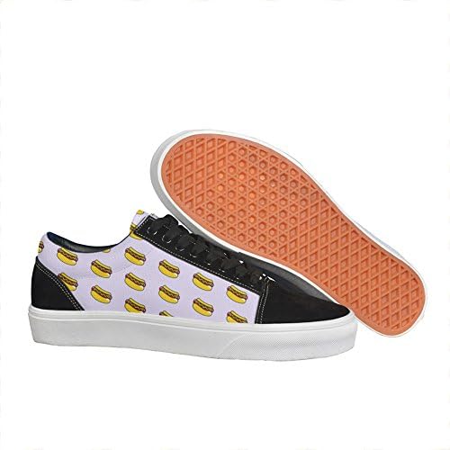 hotdog patterns Unisex Casual sneakers Canvas Lo-Top Fashion vegan gift
