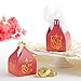 Kate Aspen Indian Jewel Ganesh Favor Box (Set of 12) Gift Set, One Size, Red, Gold