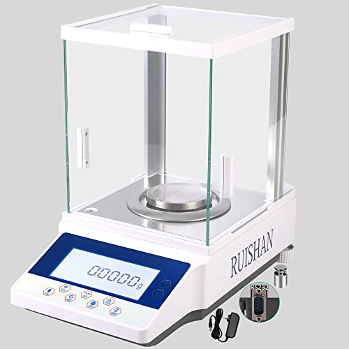 RUISHAN 220g X 0.1mg Lab Analytical Balance Scale 0.0001g High Accuracy