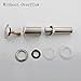 VCCUCINE Stainless Steel Brushed Nickel Vessel Vanity Sink Pop Up Bathroom Sink Drain, Vessel Sink Drain Assembly Without Overflow