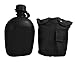 Fury Mustang G.I. Canteen, 1 Quart Plastic Body, Black