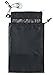 Shower Bag Tote, Mesh Caddy Toiletry Organizer 12”L x 9”W, Compact and Lightweight With Suction Cup, Cord for Hanging, Zipper and Drawstring Pouch 14”L x 10”W, Black
