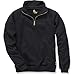 Carhartt Men's Midweight Sweatshirt Quarter Zip Mock Neck Relaxed Fit,Black,Large