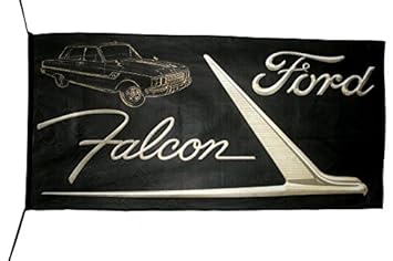Ford Flag Banner Ford Falcon Flag Banner 2 5x5 Ft 150 X 75 Cm