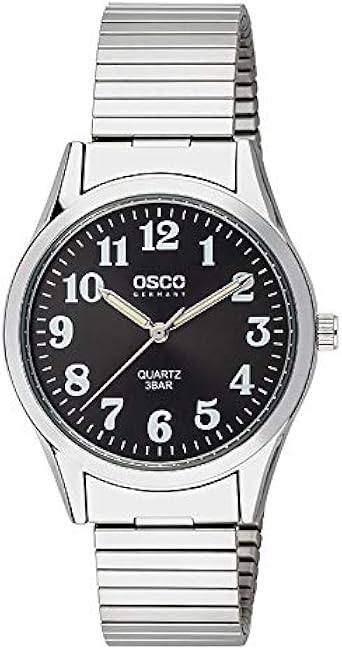 OSCO 04648021 - Reloj de Pulsera para Hombre (Correa de Acero ...