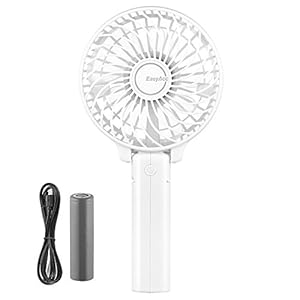 EasyAcc-Handheld-Electric-USB-Fans-Mini-Portable-Outdoor-Fan-with-Rechargeable-2600-mAh-Foldable-Handle-Desktop-for-Home-and-Travel-White EasyAcc Handheld Electric Fans Mini Portable Outdoor Fan with Rechargeable 2600 mAh Foldable Handle Desktop for Home and…