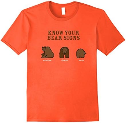 Mens Bear Signs XL Orange