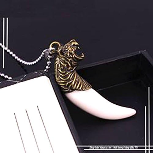 Fashion Tiger Tooth Teeth Pendant Charms Necklace For Men Vintage Style Pendant Charms