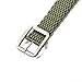 CAMPSNAIL EDC Paracord Survival Belt Mens - Double Cobra Weave 550 Paracord Belts With Metal Buckle For Outdoors (Army Green)