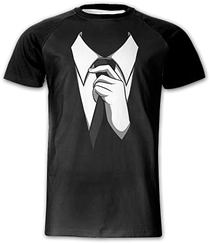 Men's Gentleman Tuxedo Raglan Baseball T-shirts 3D Graphic Custom Short Sleeve