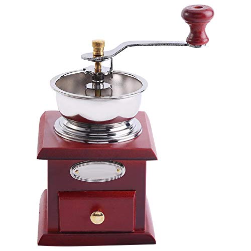 Kaffeemühle,Jadpes Handkaffeemühle, Kaffeebohne Handmühle Espresso mit einstellbarem Mahlwerkzeug für Home Kitchen…