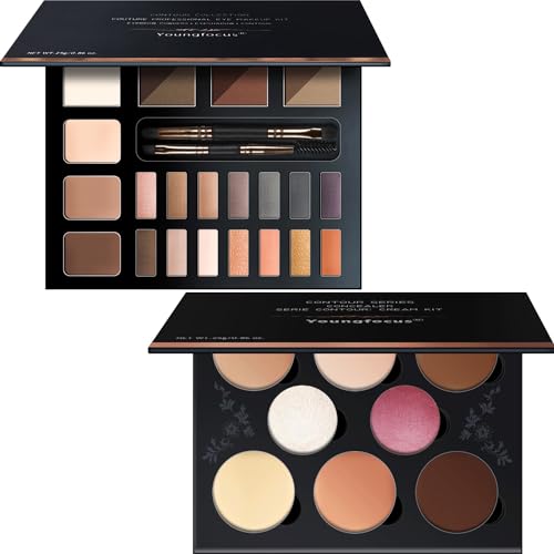 Youngfocus Cosmetics Cream Contour Face Blushes & Eye Makeup Kit