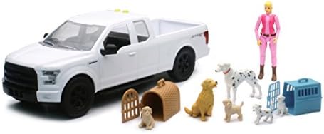 Ford F-150 w/ Dog &amp; Puppy Playset w/ Girl Figure