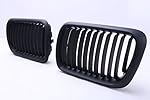 Jade Onlines Kidney Grilles for BMW 3 Series E36 1991-1996 Pre-Facelift BC Matte Black