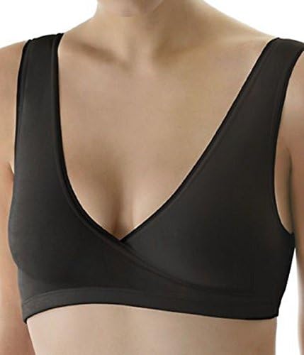 Elita Women's Modaluxe Crossover Bra, Black, 34