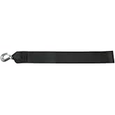 BoatBuckle F14213 Boat Winch Strap with Loop End, 3 Inch x 25 Feet, Black | Polyester Webbing, 5,000 Lbs Break Strength, 1,667 Lbs Working Load, 9,200 Lbs Forged Steel Hook, Keeper Assists Connection