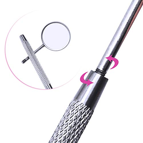Lash Extension Supplies FADLASH 2Pcs Makeup Mirror for Eyelash Extensions Dental Tool Inspect Instrument Mirror Lash Tools for Observing Small Details - Thumbnail 5