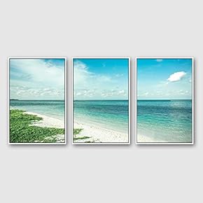 Framed for Living Room Bedroom Ocean Sea Beach...