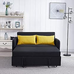 ERYE 3 in 1 Upholstered Sofa Loveseat Convertible