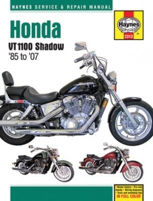 Haynes Repair Manual for Honda Shadow VT1100 (1985-2007)