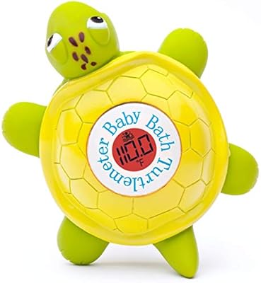 nuby bath thermometer and clock turtle