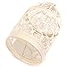 Hosaire Metal Tealight Candle Holder 10 pcs Hanging Lanterns Creative Wedding Home Table Decoration Birdcage White 3.1x5.5 In