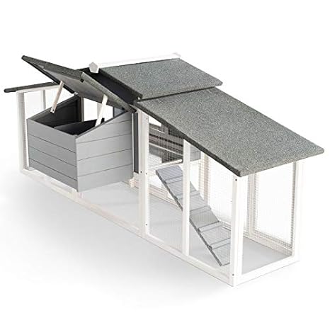 Idmarket Poulailler Xxl En Bois Gris Avec Pondoir