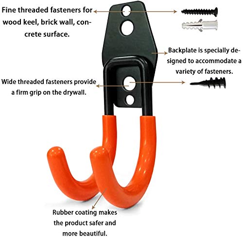 Lowes Garage Hooks 6-Pack Heavy-Duty Garage Hooks – Wall-Mounted