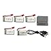 Fytoo Accessories 5 PCS 3.7V 380 mAh Li Battery+1 PCS Charger for SYMA X5A-1 X15 Rc Drone/Helicopter/Aircraft/Airplane Spare Parts