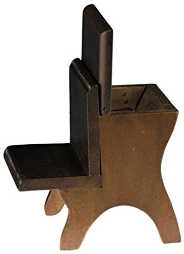 Dollhouse Miniature School Desk in Walnut