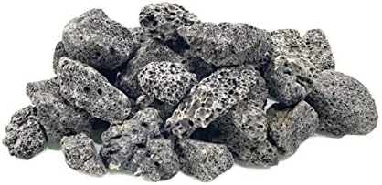 Executive Deals All Natural Lava Rocks for Gas Fire Pits/Fireplace/Grills/Barbecues - 3/4" Inch, Available in Black/Red - 10 LBS or 40 LBS