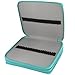 Miraclekoo 120 Slots PU Leather Pencil Holder Pencil Case Large Capacity Multi-layer Pencil Bag (Turquoise)
