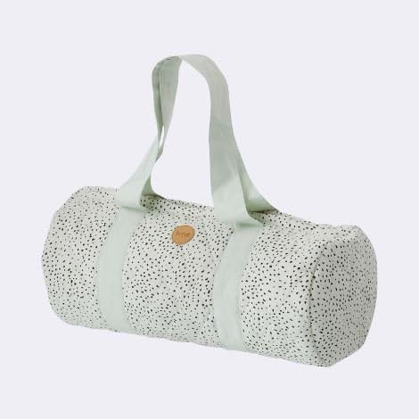 Ferm Living KIDS 8123 Dot Duffel Bag - Mint - 44 x 17 cm.