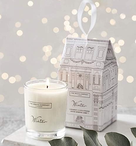 The White Company Winter Hanging Votive Candle 75g, Orange,white, 75 gram - Image 3