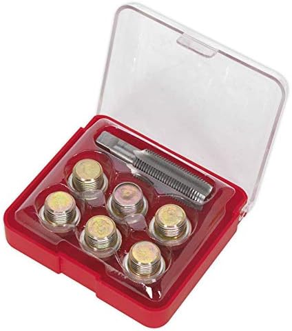 Sealey Vs617 Oil Drain Plug Thread Repair Kit - M17, White - Image 3
