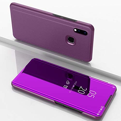 Funda® Mirror Plating Flip Case for vivo Y95 (Glamour Purple)