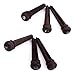 Flowermoon Guitar Bridge Pins Guitar Peg Rosewood Acoustic Guitar Peg End Pin Set 6 Pack