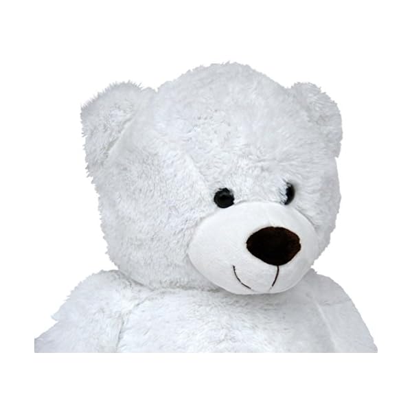 Wagner 9060 - Riesen XXL Teddybär 100 cm groß in Weiss - Plüschbär Kuschelbär Teddy weißer Bär – Bild 6