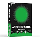 Neenah Astrobrights Color Paper, 8.5” x 11”, 24 lb/89 GSM, Gamma Green, 500 Sheets (21548)