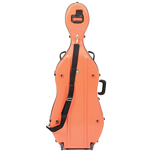 image for Bobelock 2000W Orange Fiberglass 4/4 Cello Case