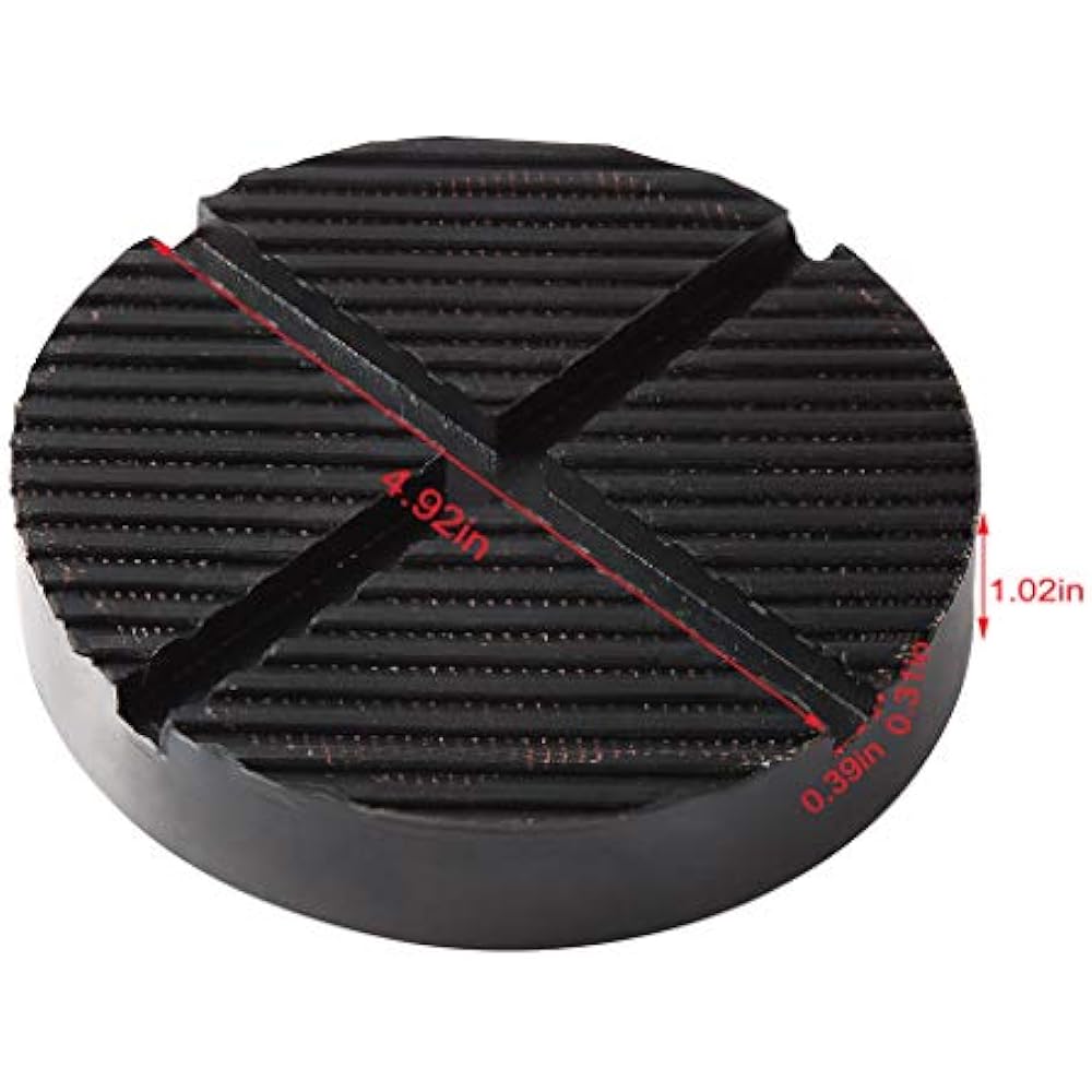 4.92"Jack Rubber Floor Jacks Pads Adapter, Cross Upgraded Version