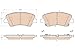 TRW Automotive TPC1595 Disc Brake Pad Set for Hyundai Elantra: 2013-2016 and other applications Front
