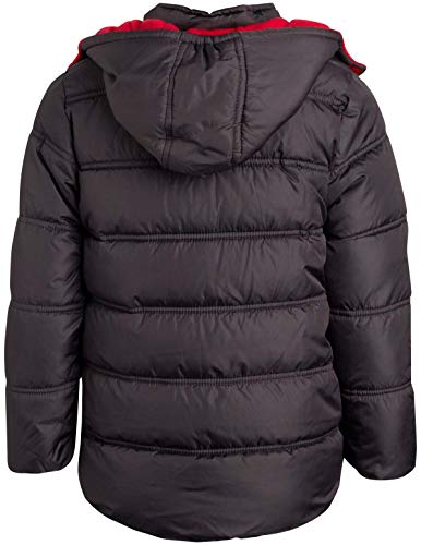Wippette Boys' 2-Piece Heavyweight Snowsuit with Puffer Jacket and Snow Bib Pants, Size 4T, Charcoal Camo