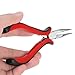 1 Set Hair Extension Tool Kit Plier Hook Pulling Needle 200Pc or so Micro Silicone Link Rings Beads for Professional Hair Styling Tools Accessory (Dark Brown)
