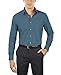 Van Heusen Men's Dress Shirt Fitted Poplin Solid, Deep Sea, 16