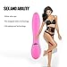 Silicone Vibrator for Sex Games, Bestimulus 12 Speeds G-Spot Vibration USB Rechargeable Vibrating Clitoris Vagina Stimulator Massager Adult Sex Toys for Women(Pink)