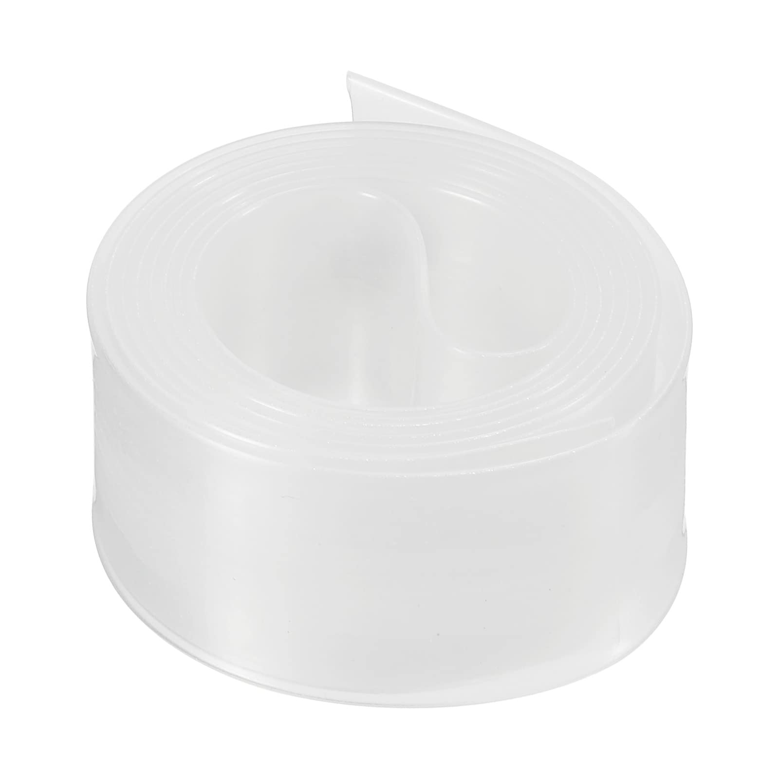 Rebower Heat Shrink Tubing 2:1 Cable Sleeving Tube Wrap, [for Electric Insulation Protection] - 15mm Dia/25mm Flat Width/1m/Clear