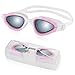 Aegend Swim Goggles Pink Swimming Goggles No Leaking Anti Fog UV Protection Triathlon Lap Swim Goggles with Free Protection Case for Adult Women Youth Girls Kids Child